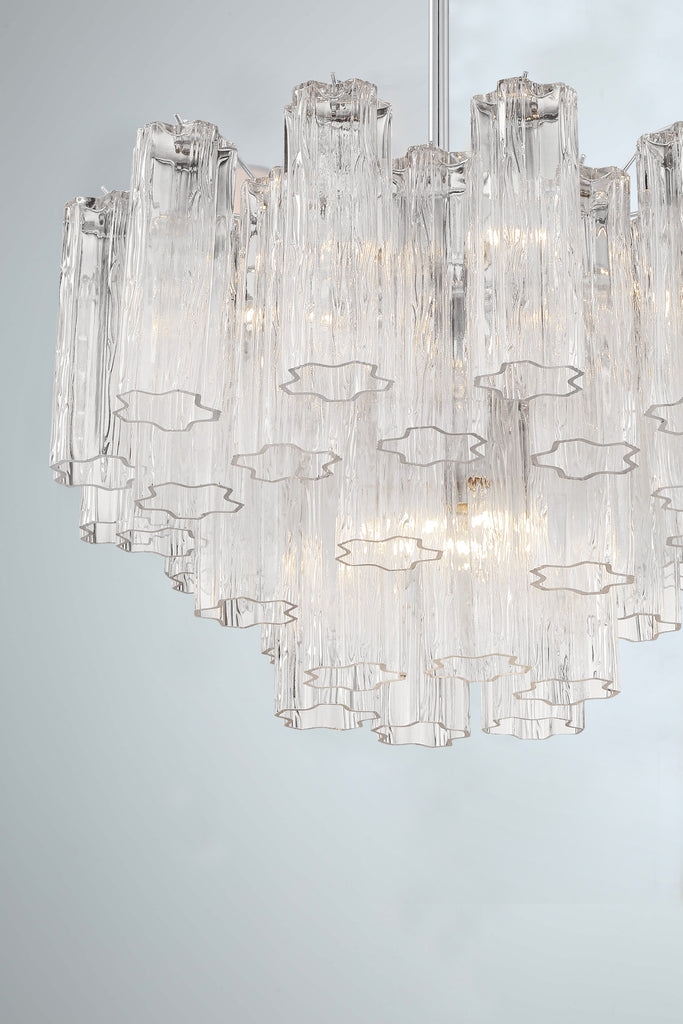 Addis 9 Light Polished Chrome Chandelier Crystorama