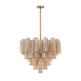 Addis 12 Light Aged Brass Chandelier Crystorama