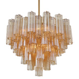 Addis 12 Light Aged Brass Chandelier Crystorama