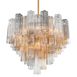 Addis 12 Light Aged Brass Chandelier Crystorama