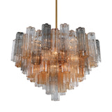 Addis 16 Light Aged Brass Chandelier Crystorama