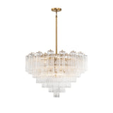 Addis 16 Light Aged Brass Chandelier Crystorama