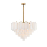 Addis 16 Light Aged Brass Chandelier Crystorama