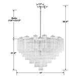 Addis 16 Light Polished Chrome Chandelier Crystorama