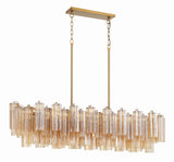 Addis 14 Light Aged Brass Chandelier Crystorama