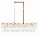 Addis 14 Light Aged Brass Chandelier Crystorama