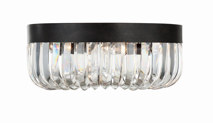 Crystorama Crystorama Alister 5 Light Charcoal Bronze Flush Mount