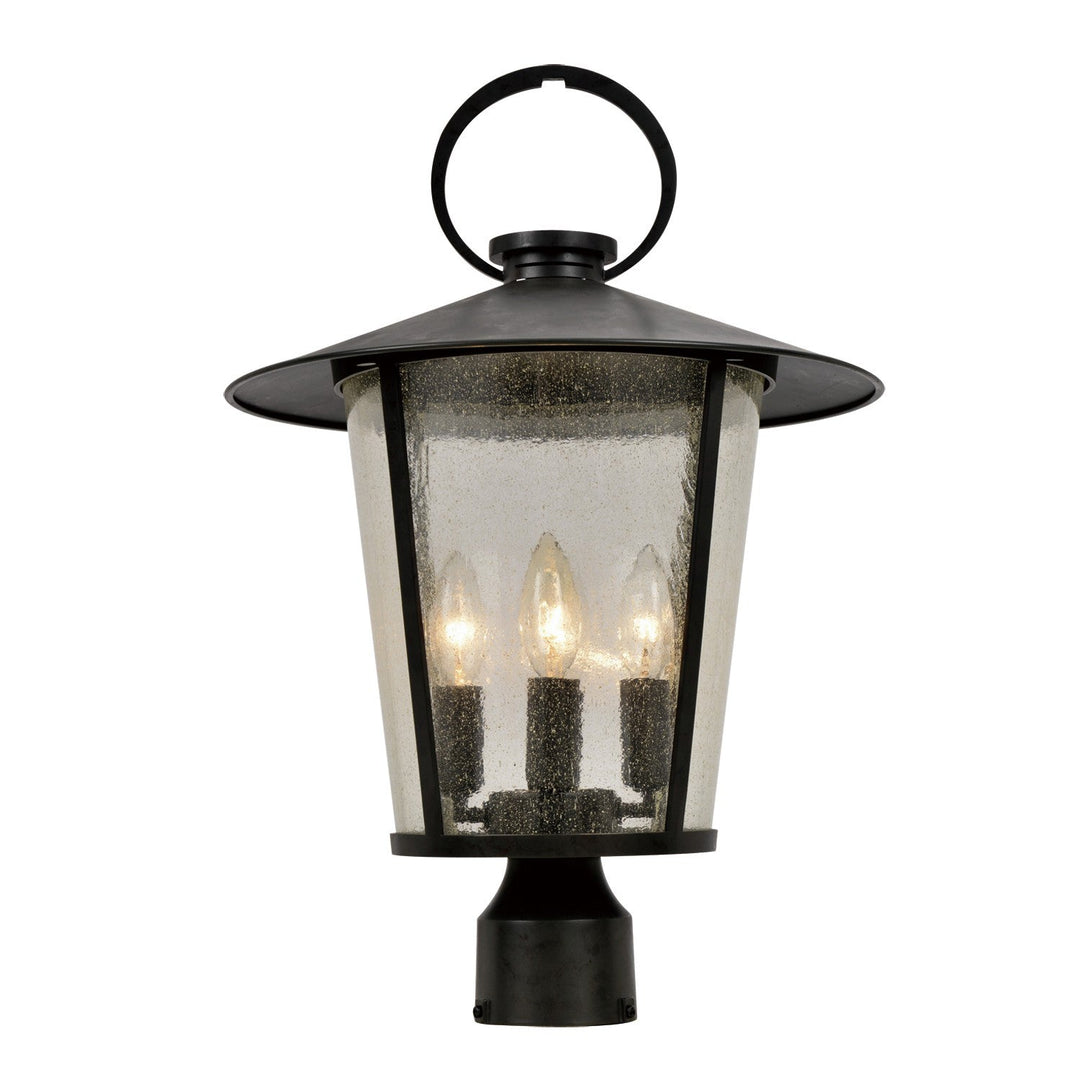 Andover 4 Light Matte Black Outdoor Post Crystorama