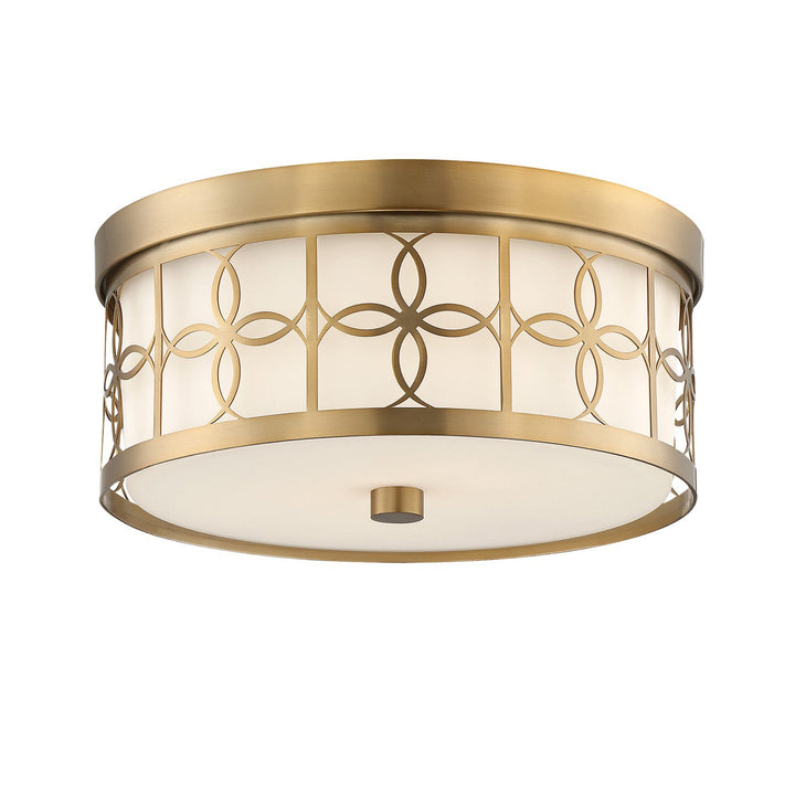 Crystorama Crystorama Anniversary 2 Light Vibrant Gold Flush Mount