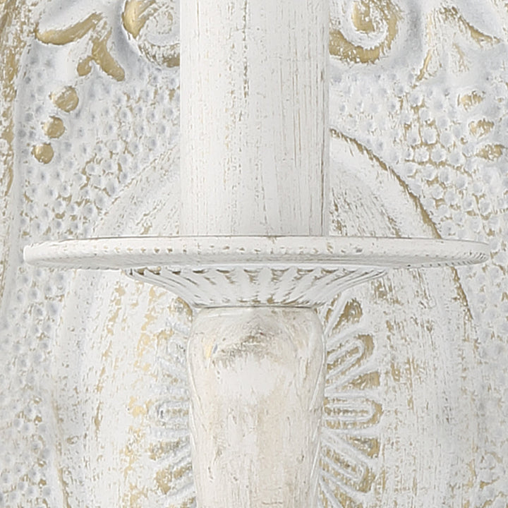 Crystorama Crystorama Paris Market 4 Light Rose Crystal Antique White Mini Chandelier