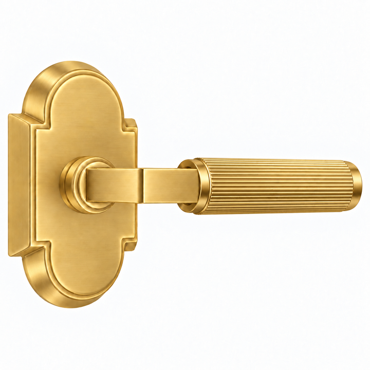 Magnifique® Arched Door Set with Modern Reed Lever (Several Finishes Available)