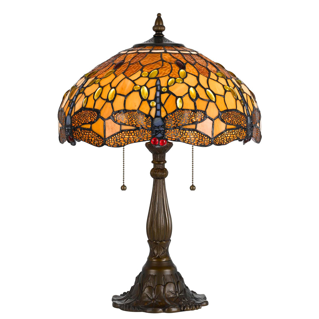 60WX2 TIFFANY TB LP,ZINC CAST BASE Cal Lighting