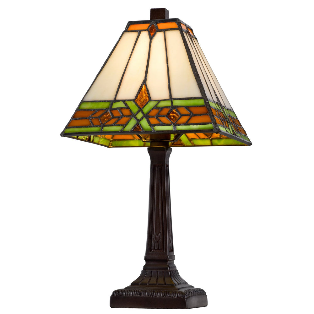 40W METAL/RESIN TIFFANY ACCENT LAMP WITH INLINE SWITCH Cal Lighting