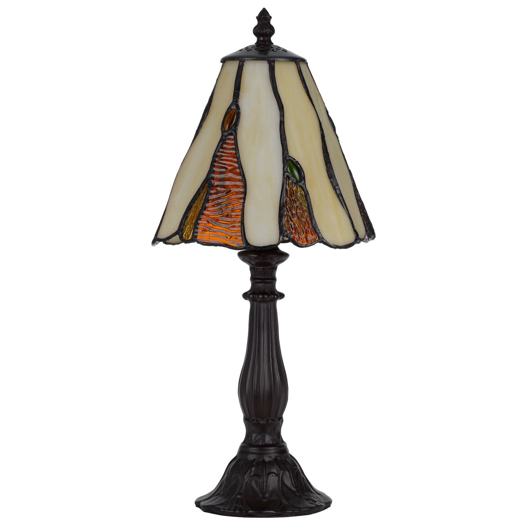 40W METAL/RESIN TIFFANY ACCENT LAMP WITH INLINE SWITCH Cal Lighting