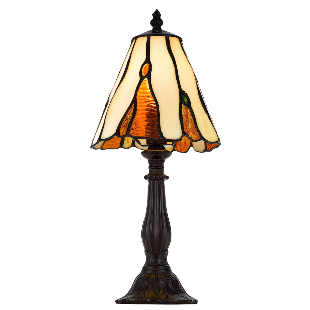 40W METAL/RESIN TIFFANY ACCENT LAMP WITH INLINE SWITCH Cal Lighting