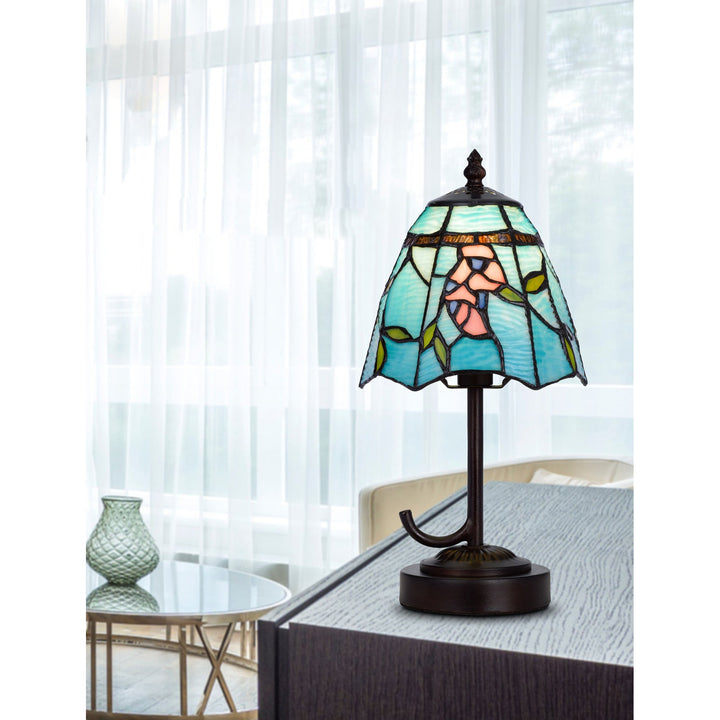 40W METAL/RESIN TIFFANY ACCENT LAMP WITH INLINE SWITCH Cal Lighting