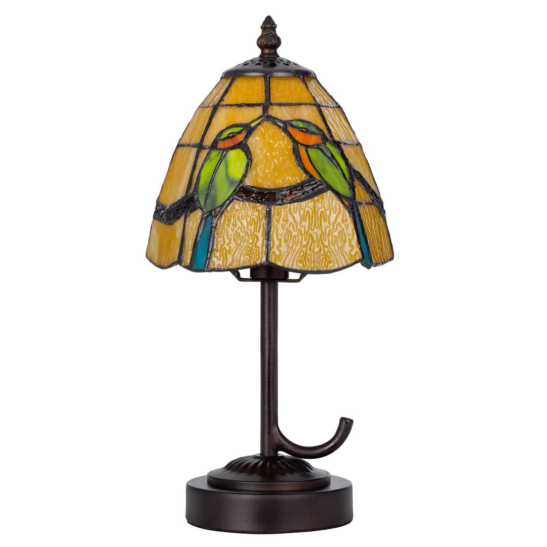 40W METAL/RESIN TIFFANY ACCENT LAMP WITH INLINE SWITCH Cal Lighting