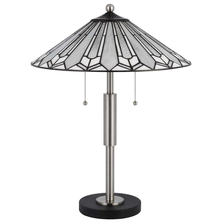 60W X 2 MUIRFIELD TIFFANY TABLE LAMP Cal Lighting