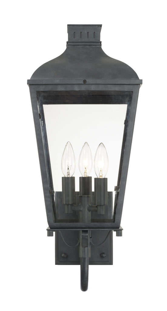 Dumont 3 Light Graphite Outdoor Sconce Crystorama