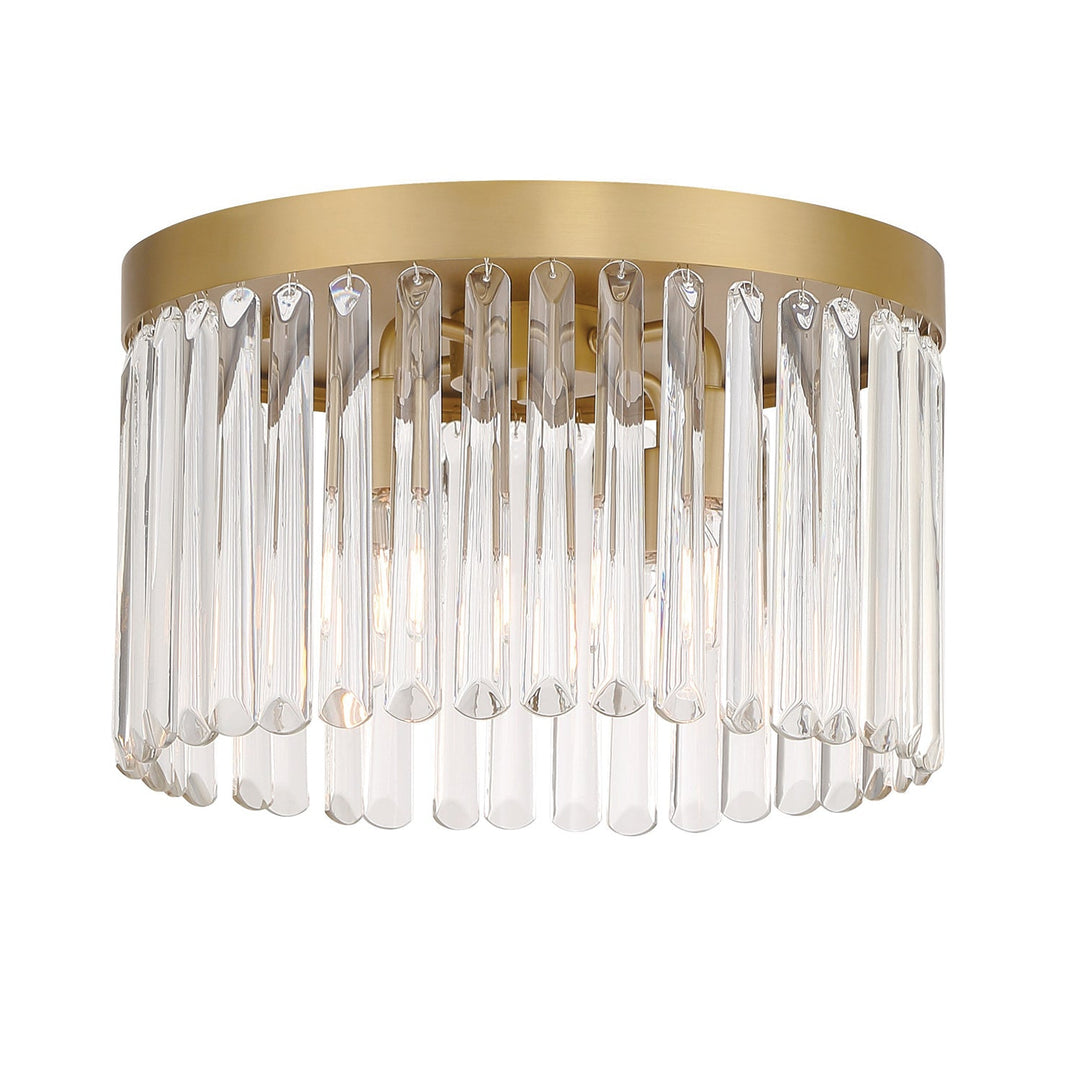 Crystorama Crystorama Emory 4 Light Modern Gold Flush Mount