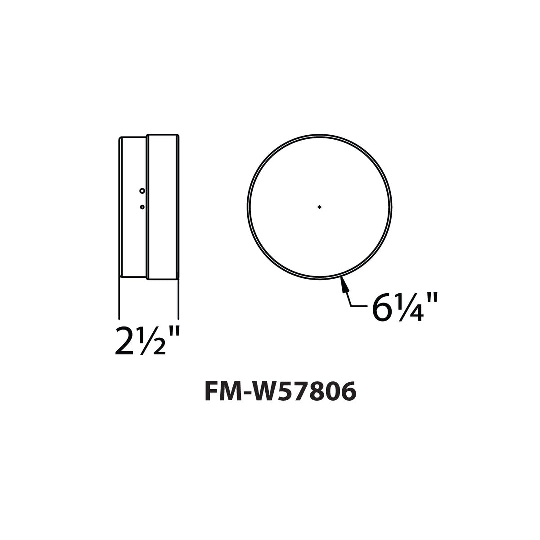 Dot LED Round Flush Mount