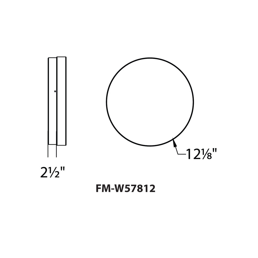 Dot LED Round Flush Mount