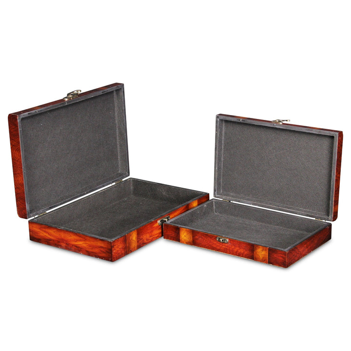 CHEUNGS Rosina Set of 2 Wooden Boxes Lined