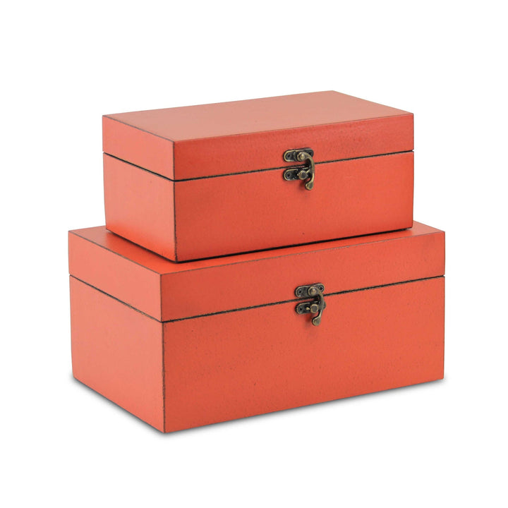 CHEUNGS Lestina Set of 2 Storage Boxes - Orange