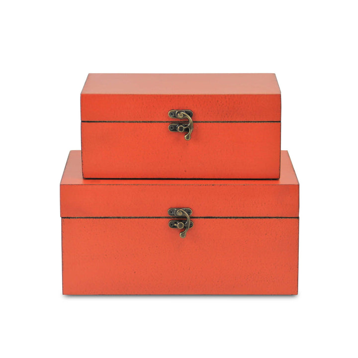 CHEUNGS Lestina Set of 2 Storage Boxes - Orange