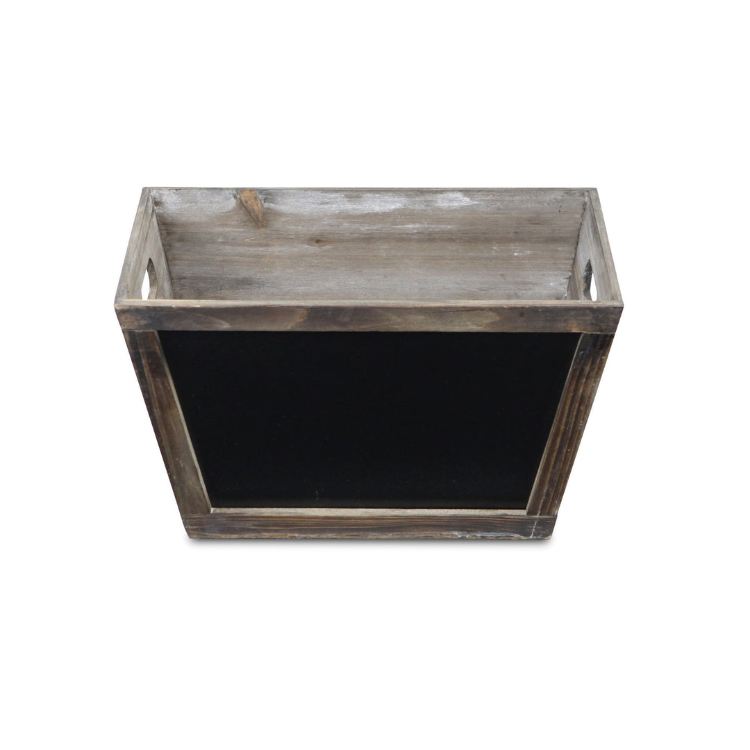 CHEUNGS Seraphine Tapered Wood Storage Crate & Chalkboard