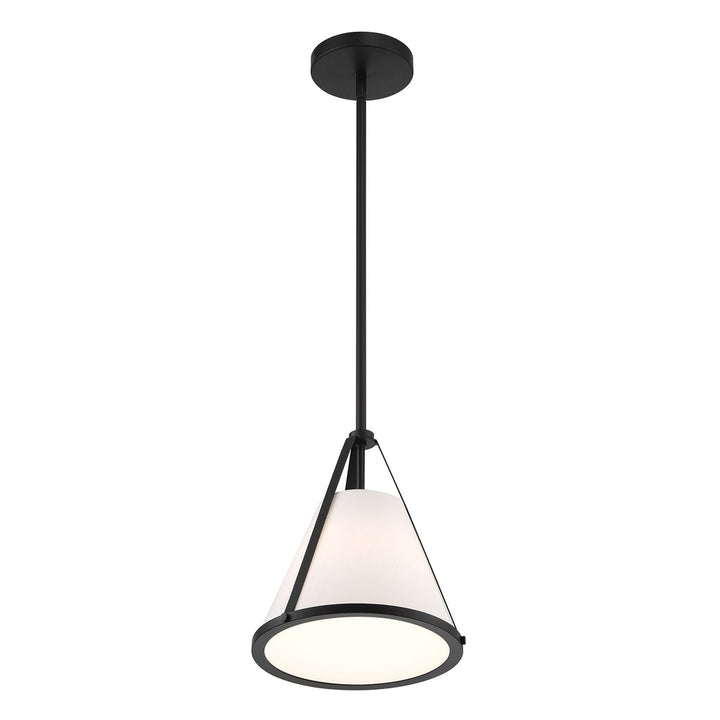 Fulton 1 Light Black Pendant Crystorama