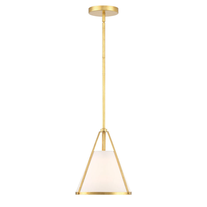 Fulton 1 Light Antique Gold Pendant Crystorama