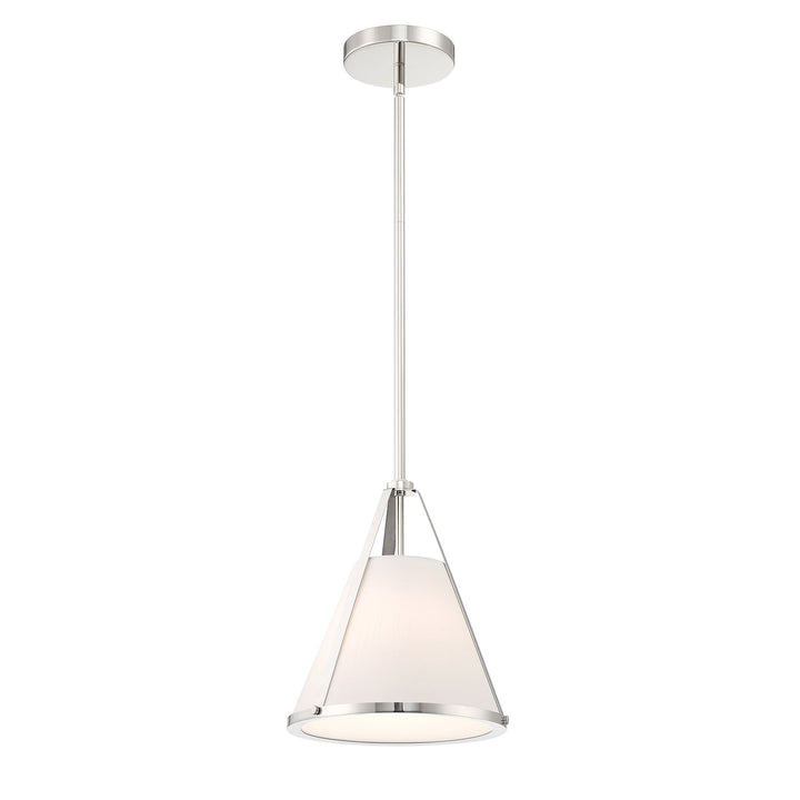 Fulton 1 Light Polished Nickel Pendant Crystorama