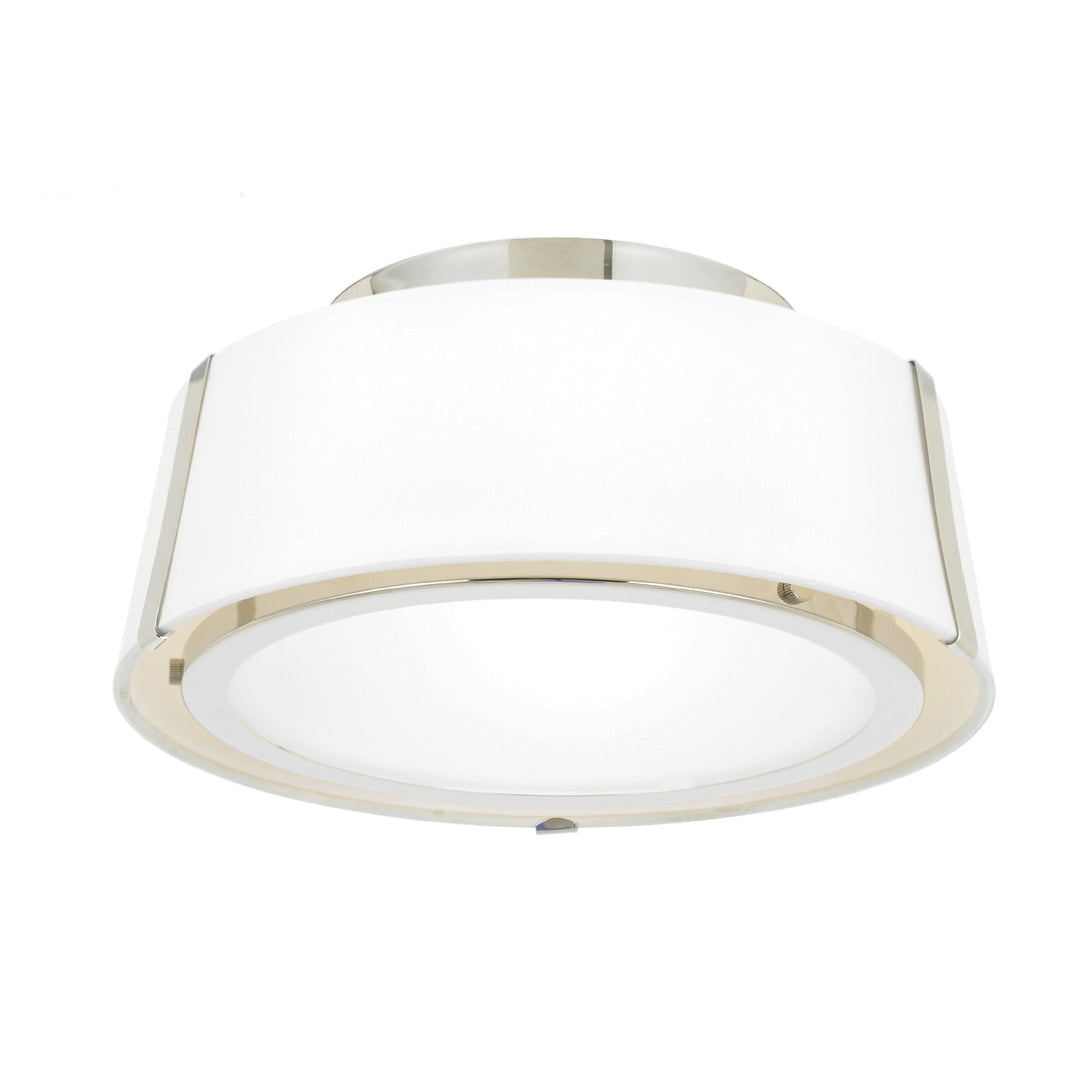 Crystorama Crystorama Fulton 2 Light Polished Nickel Semi Flush Mount