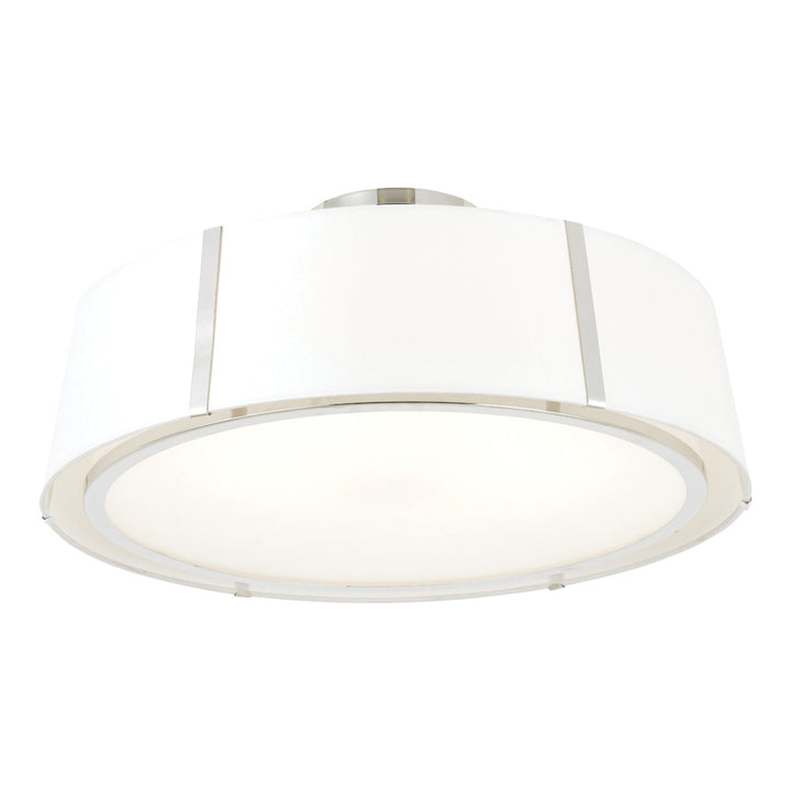 Crystorama Crystorama Fulton 6 Light Polished Nickel Semi Flush Mount