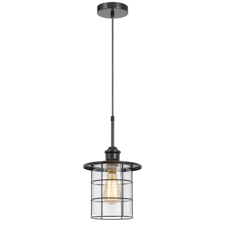 60W SILVERTON METAL/GLASS PENDANT FIXTURE (EDISON BULBS INCLUDED) Cal Lighting