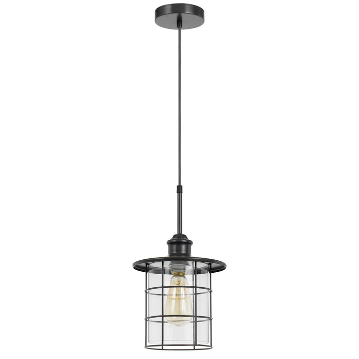 60W SILVERTON METAL/GLASS PENDANT FIXTURE (EDISON BULBS INCLUDED) Cal Lighting