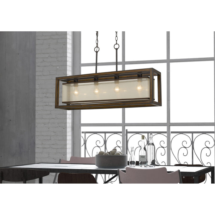 1 Light English Bronze Single Pendant Livex