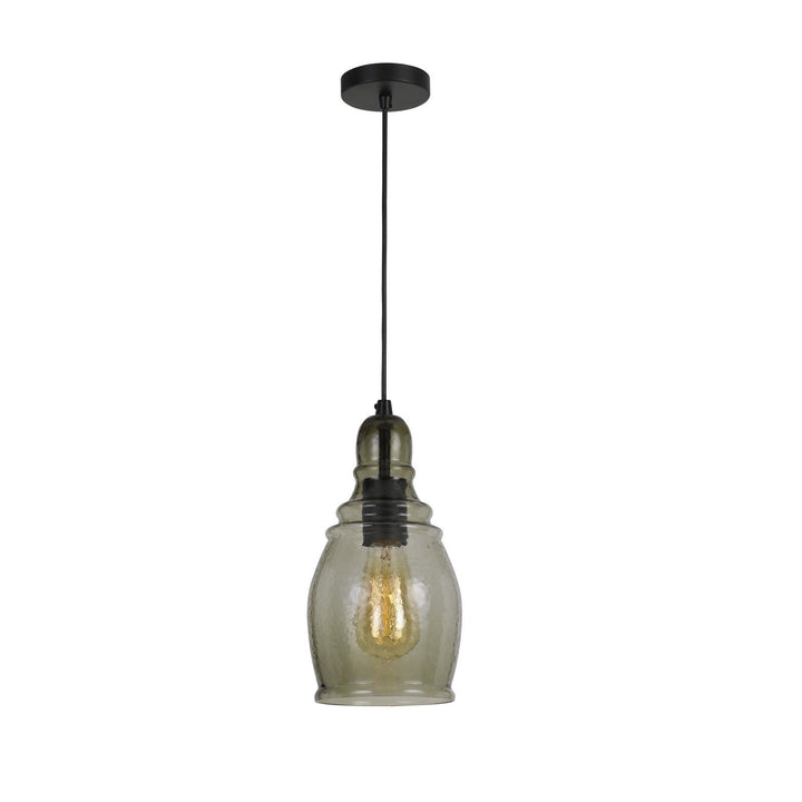 60W ACCERA RIPPLED GLASS PENDANT (EDISON BULB NOT INCLUDED) Cal Lighting