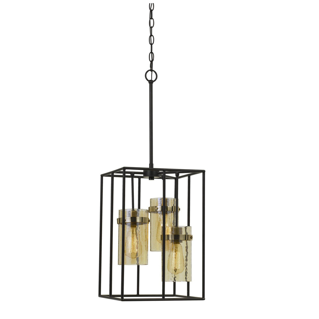 60W X 3 CREMONA GLASS PENDANT FIXTURE (EDISON BULBS NOT INCLUDED) Cal Lighting