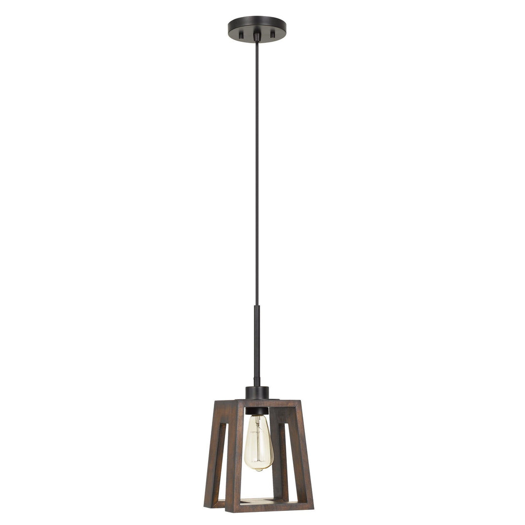 60W BIEL WOOD PENDANT (EDISON BULB NOT INCLUDED) Cal Lighting