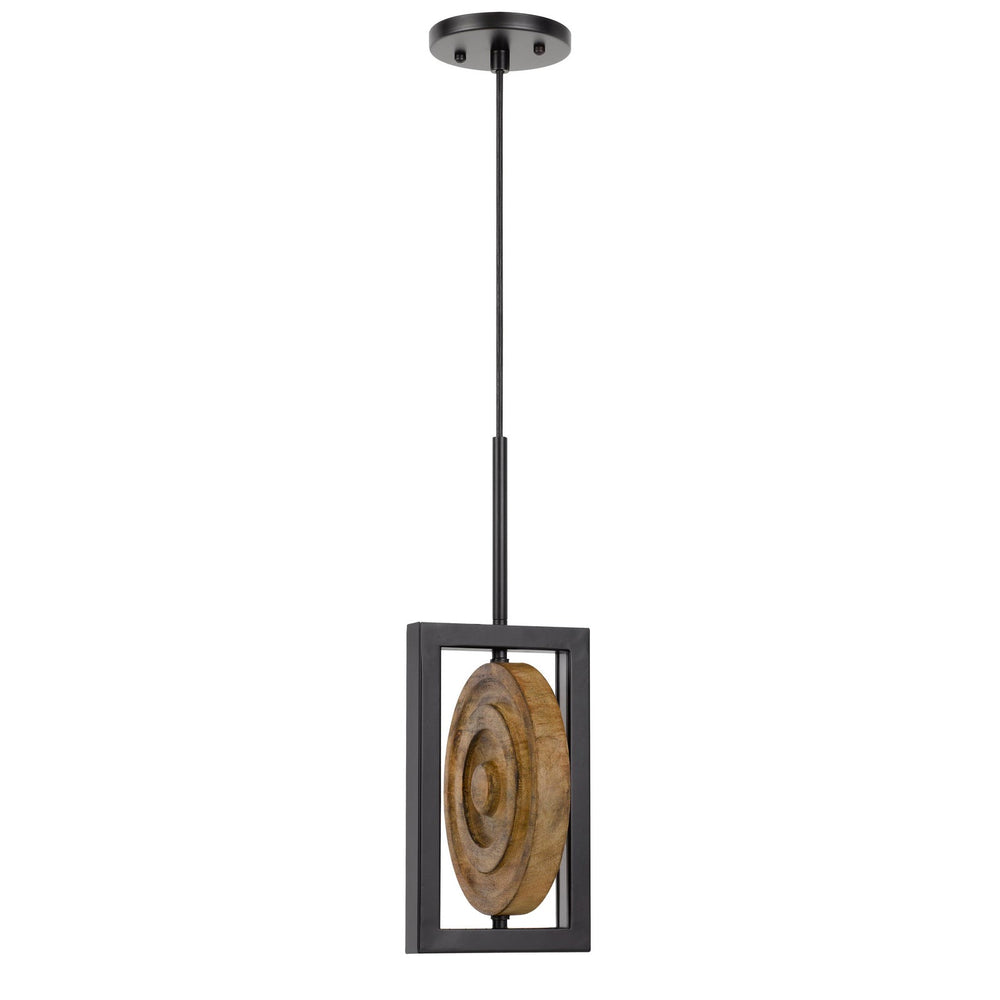 FANO INTEGRATED DIMMABLE LED WOOD/METAL MINI PENDANT FIXTURE. 16W, 1280 LUMEN. 3000K Cal Lighting