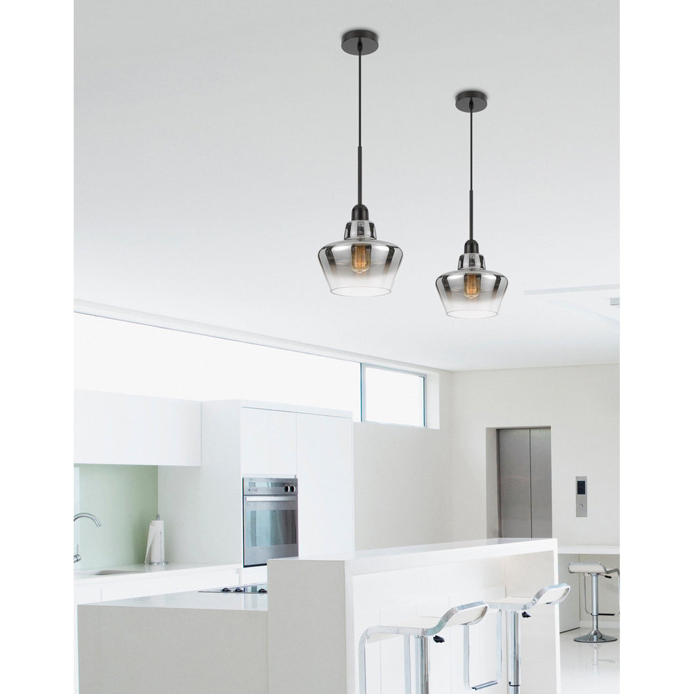 40W BROCKTON GLASS PENDANT LIGHT Cal Lighting