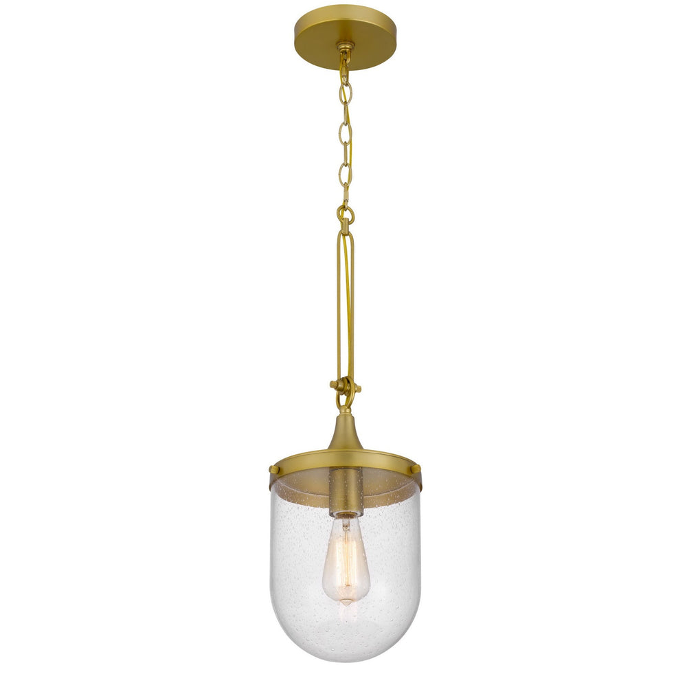 60W ITHACA BUBBLED GLASS PENDANT FIXTURE Cal Lighting