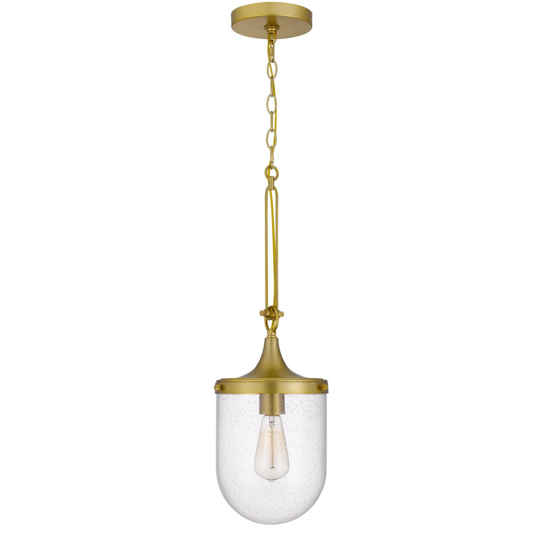 60W ITHACA BUBBLED GLASS PENDANT FIXTURE Cal Lighting