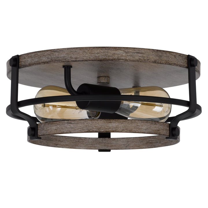 60W X 2 CLARITA METAL SEMI FLUSH MOUNT FIXTURE Cal Lighting