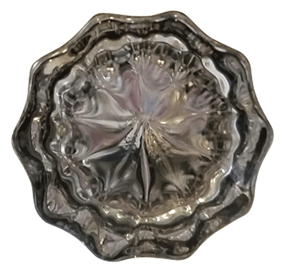 COPPER MOUNTAIN HARDWARE Regency Fluted Crystal Clear Glass Cabinet and Furniture Knob