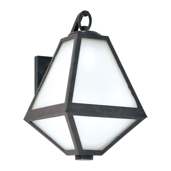 Brian Patrick Flynn Glacier 1 Light Black Charcoal Outdoor Sconce Crystorama