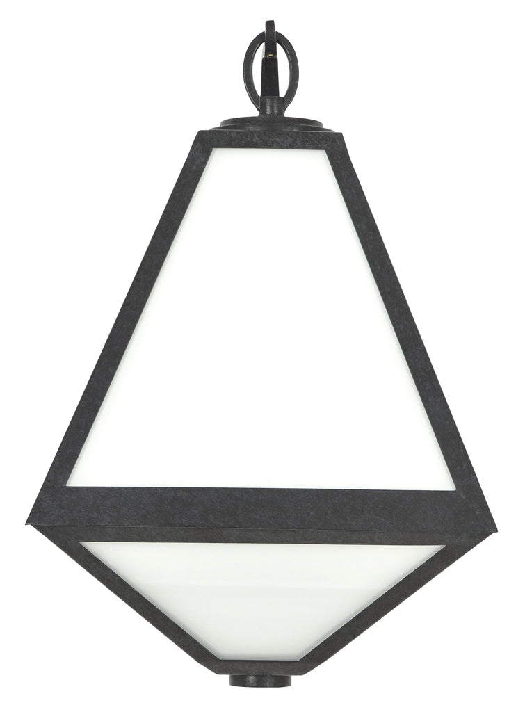 Brian Patrick Flynn Glacier 1 Light Black Charcoal Outdoor Sconce Crystorama