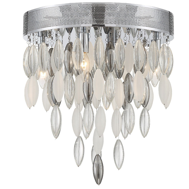 Crystorama Crystorama Hudson 4 Light Polished Chrome Flush Mount